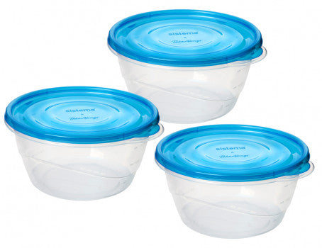 Sistema takealongs medium bowl pack of 3 -1.4L